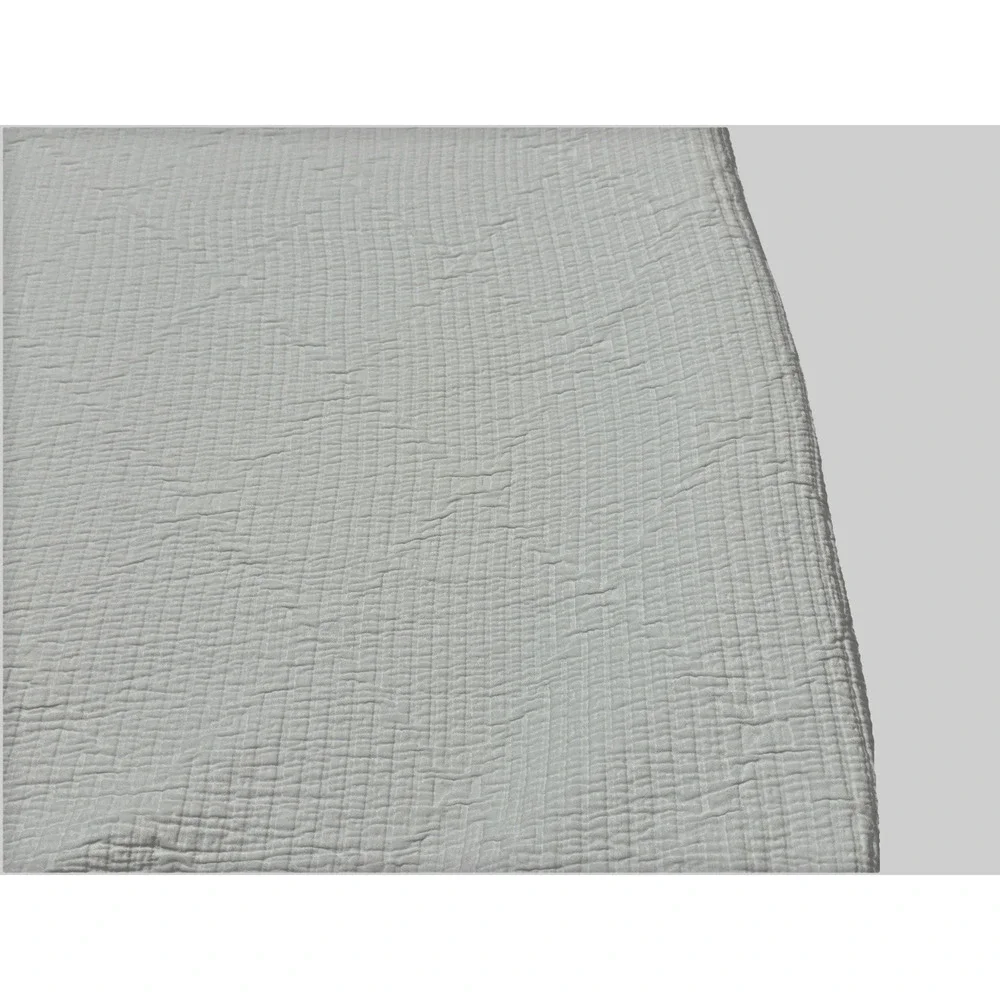 Nestwell Queen Sized White Cotton Duvet Cover Textured Diamond Luxury Bedding